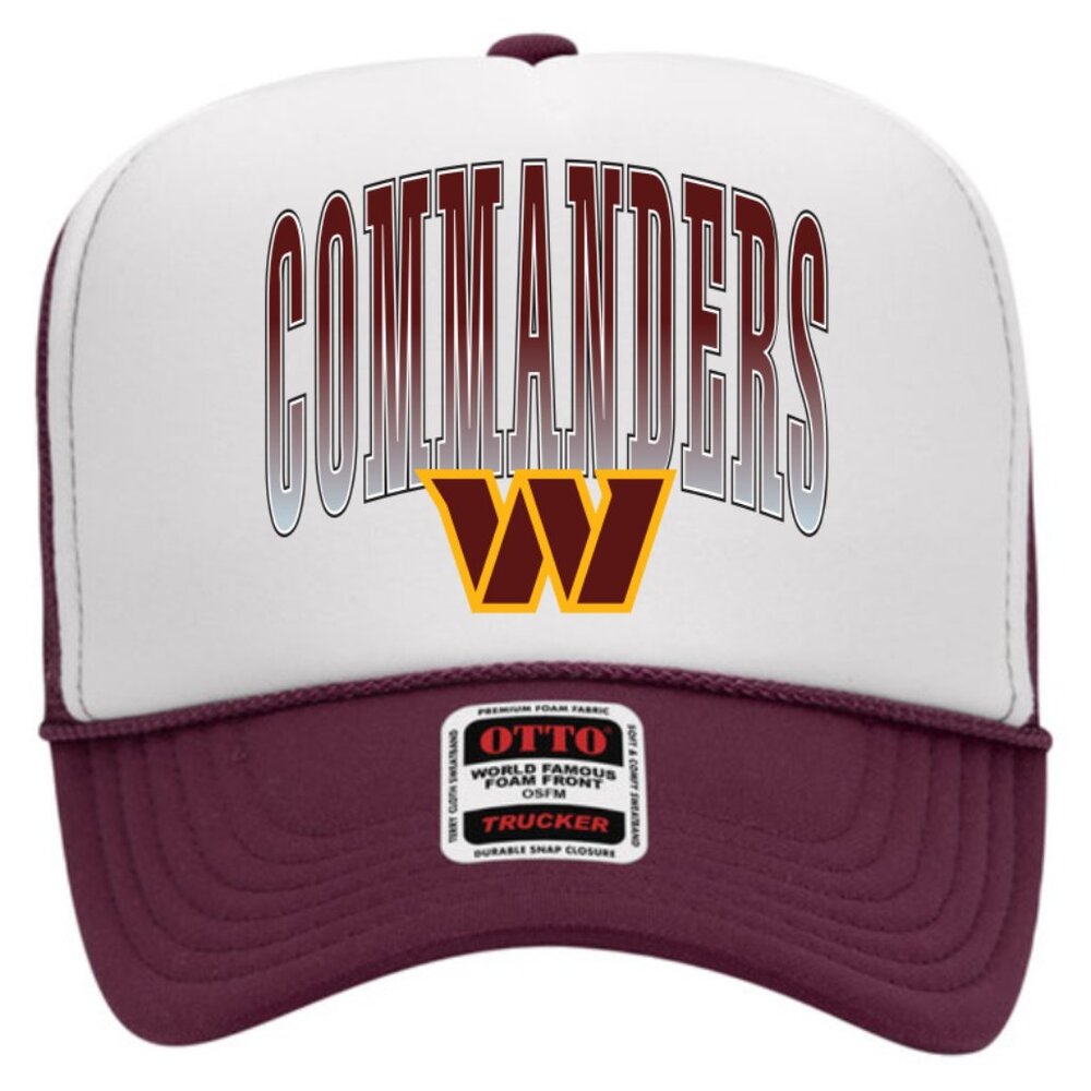 NEW - Adult Maroon Washington Commanders Trucker Hat